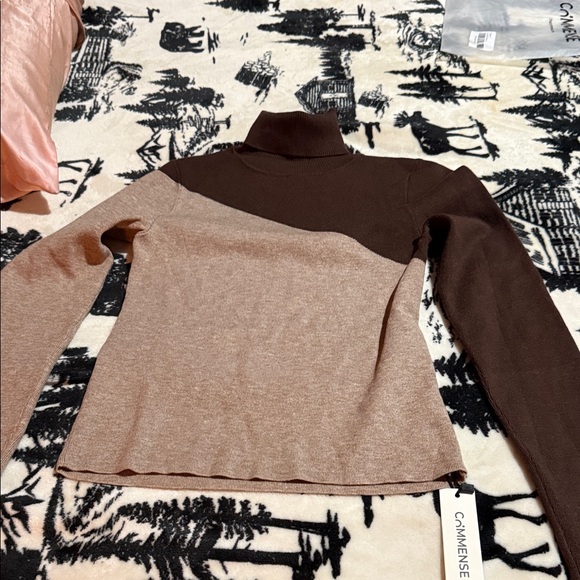 Commense Taupe Knit Sweater - Picture 2 of 6